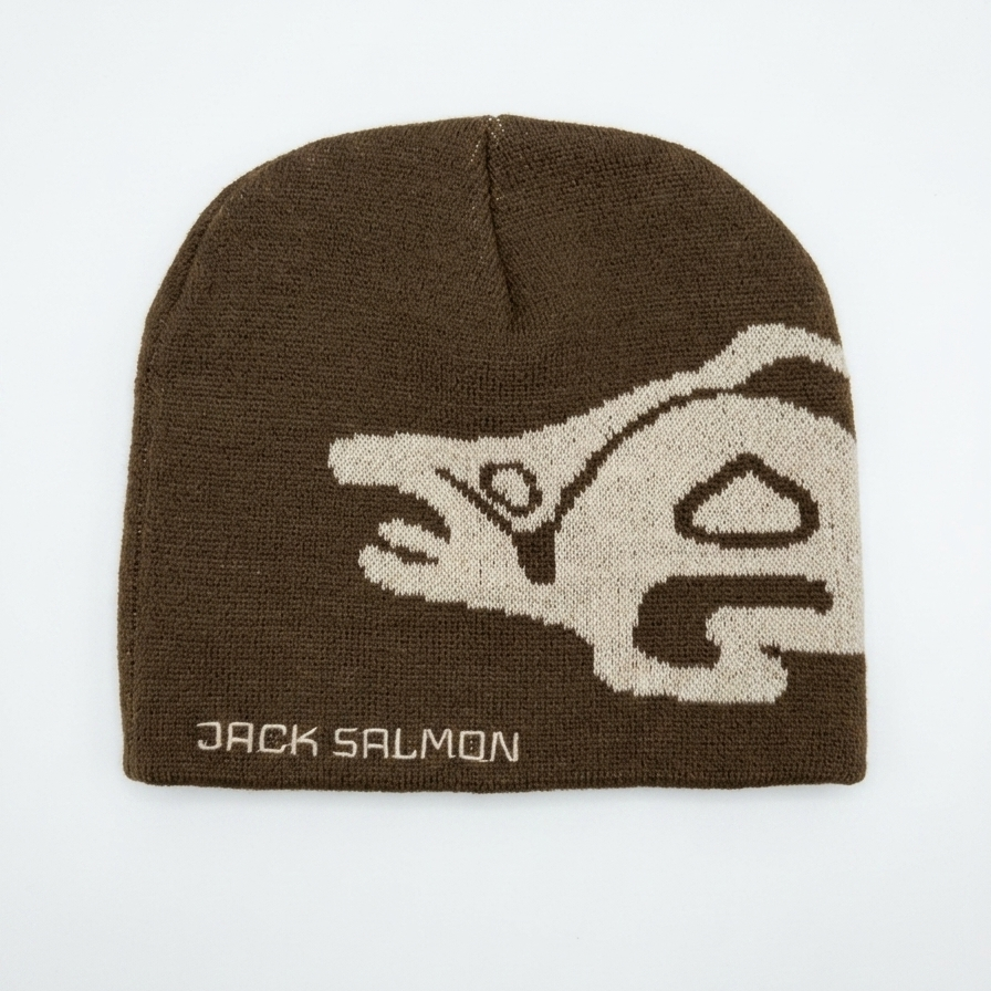 "The Fish" Beanie - Brown