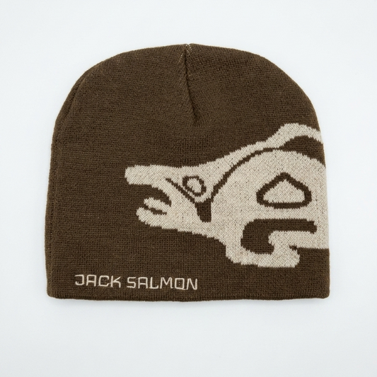 "The Fish" Beanie - Brown